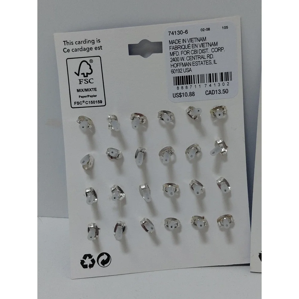 Claires Sensitive Solutions Earring Set 24 Pairs Celestial Stars Moon Rhinestone